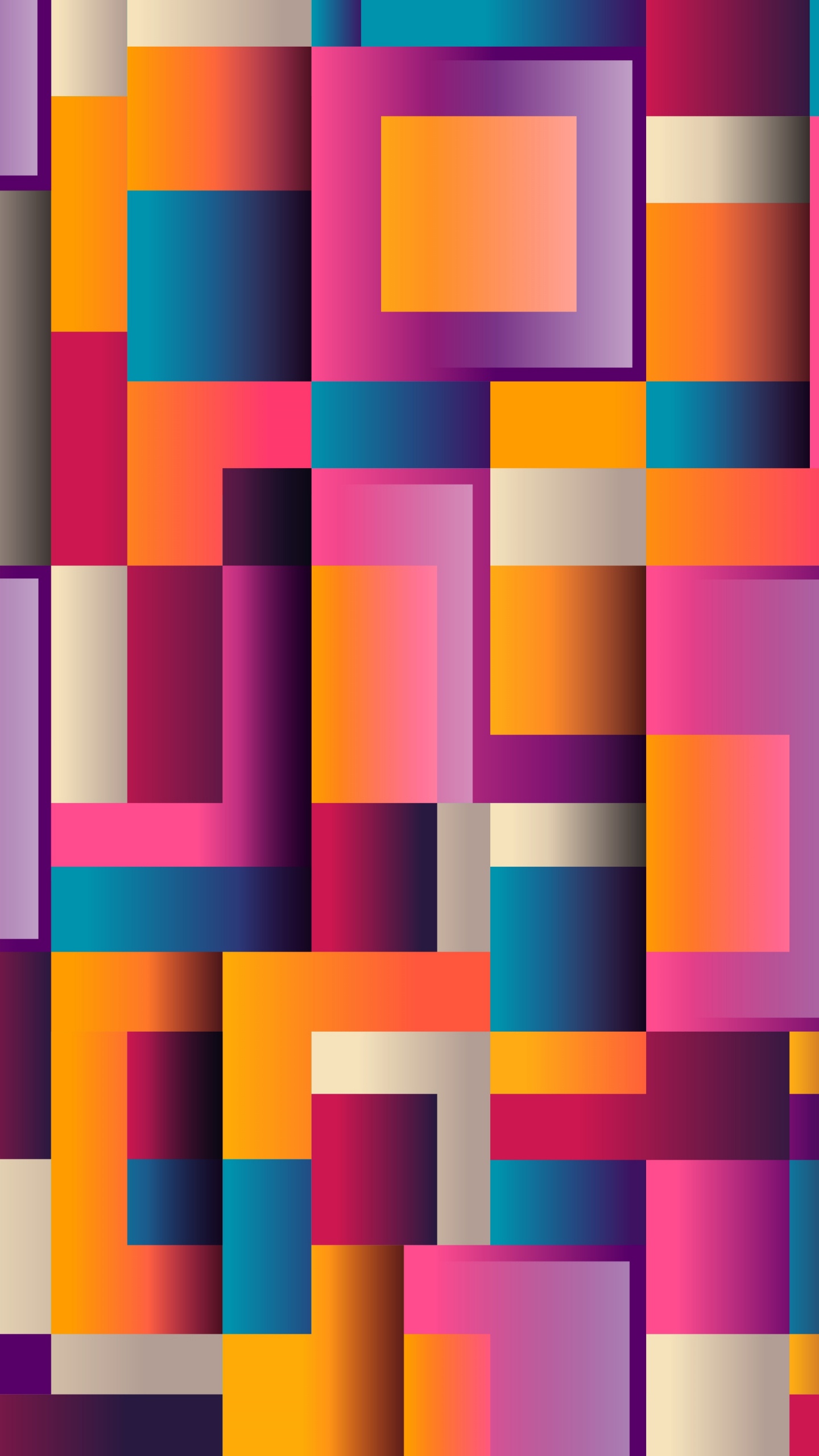 Blue Green and Yellow Multi Color Illustration. Wallpaper in 1440x2560 Resolution