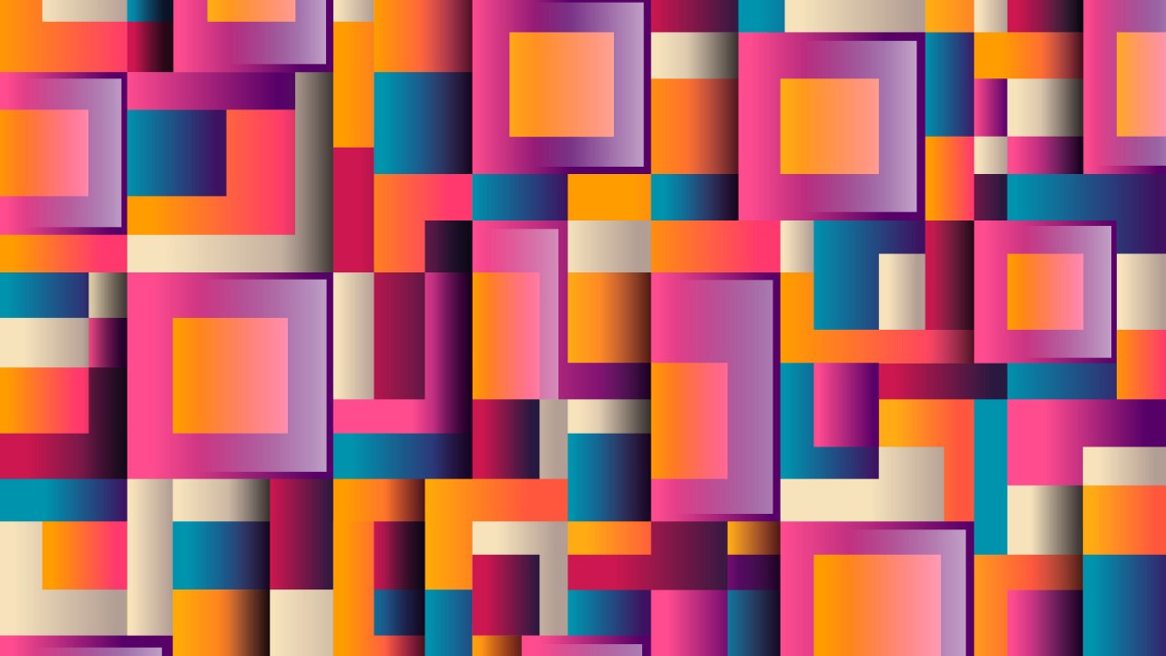 Ilustración Multicolor Azul Verde y Amarillo. Wallpaper in 1280x720 Resolution