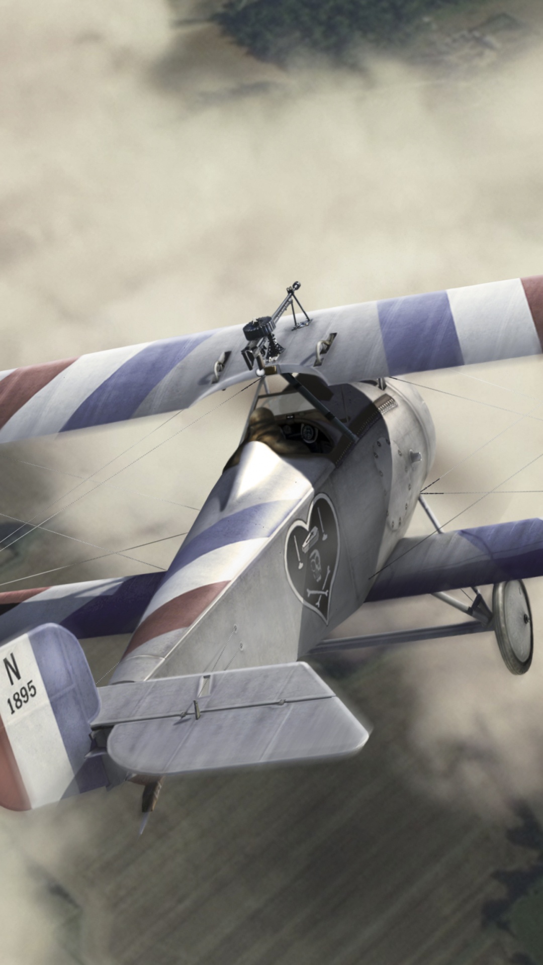 Flug, Propeller, Modell Flugzeug, Doppeldecker, Propeller Angetriebene Flugzeug. Wallpaper in 1080x1920 Resolution