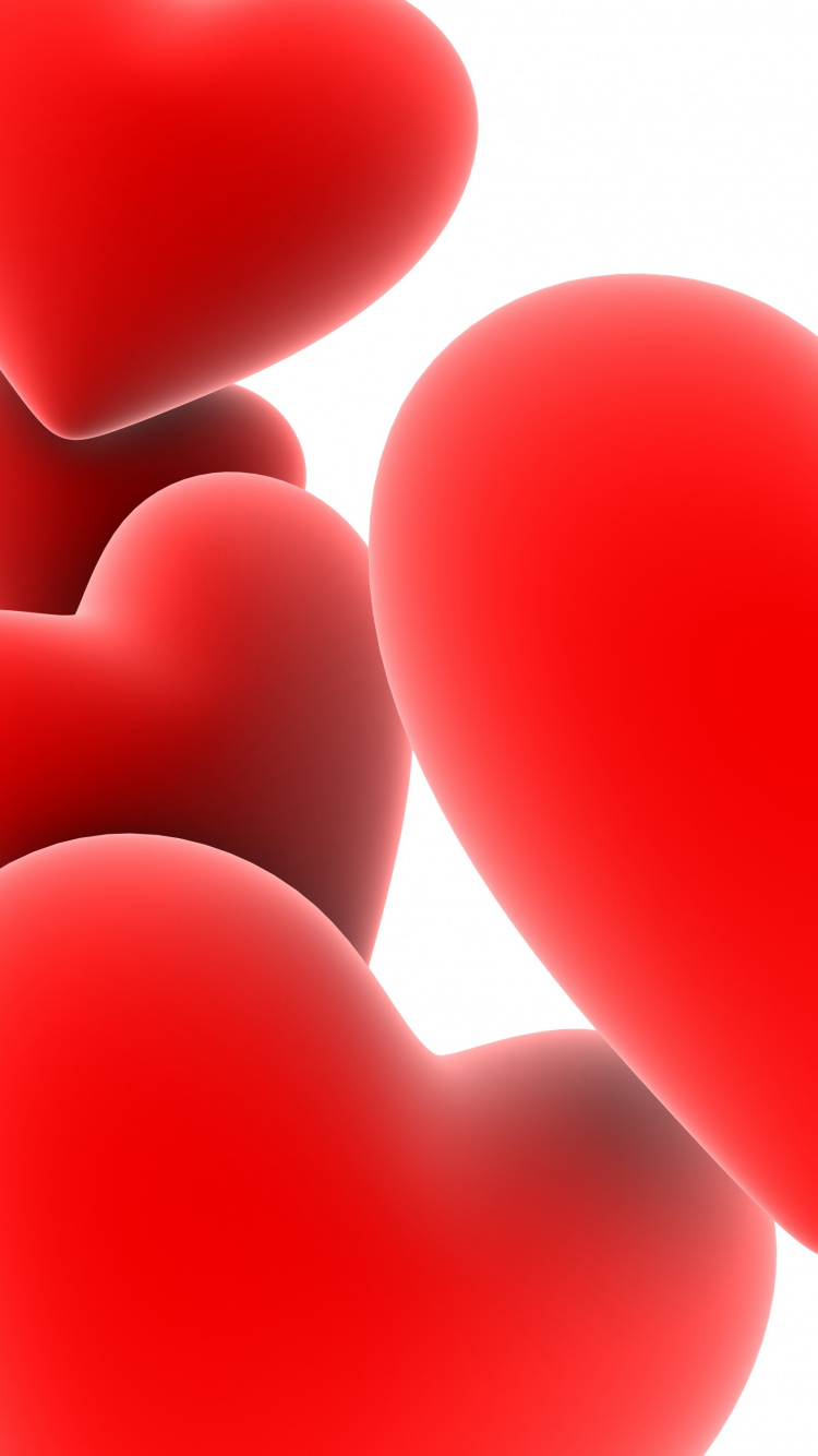 Herzen, Liebe, Valentines Tag, Illustration, Stock Illustration. Wallpaper in 750x1334 Resolution