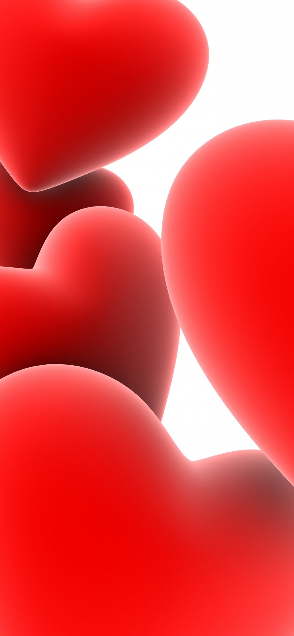 Heart, Red, Love, Valentines Day, Illustration. Wallpaper in 1242x2688 Resolution