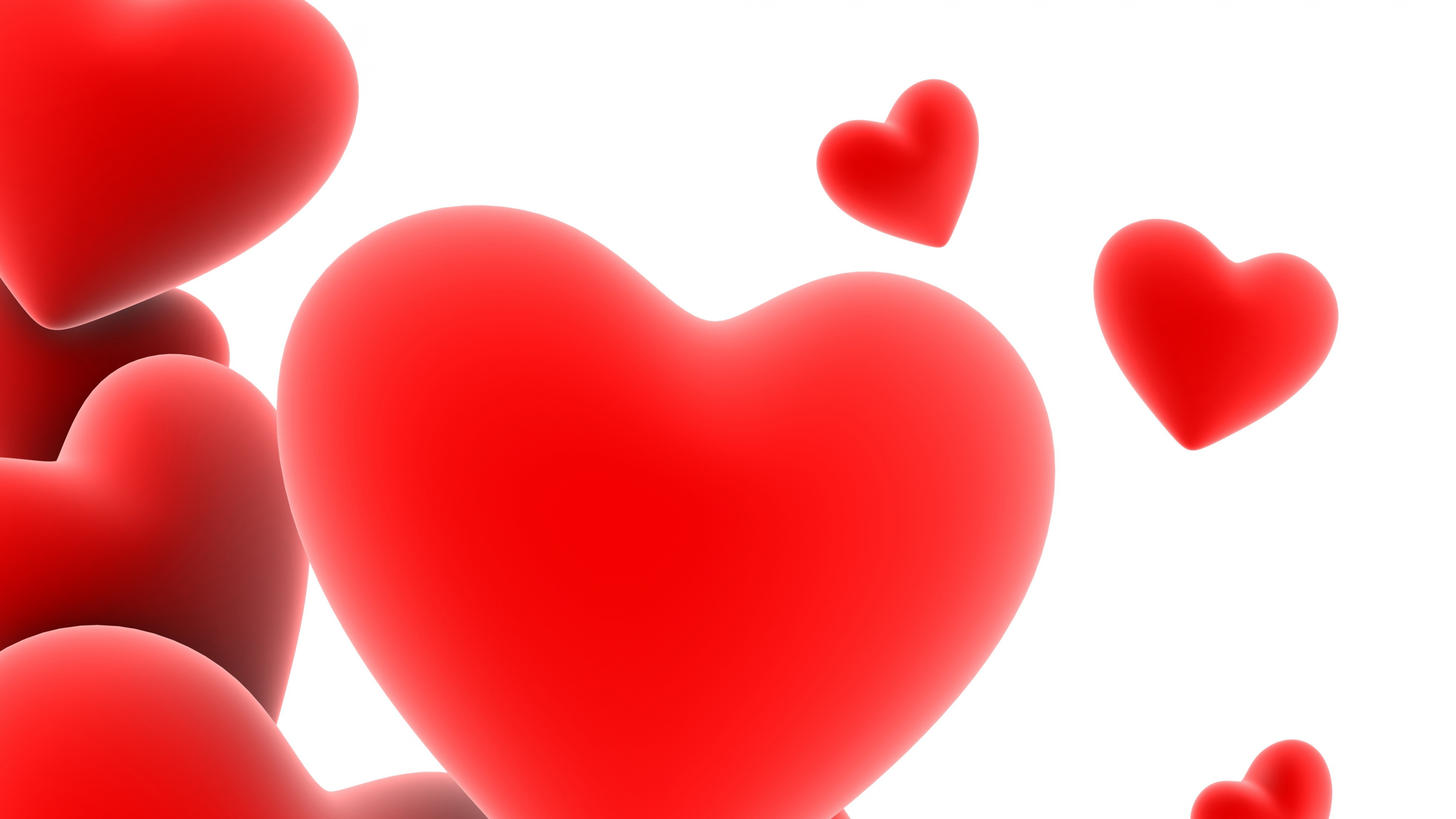 Heart, Red, Love, Valentines Day, Illustration. Wallpaper in 3840x2160 Resolution