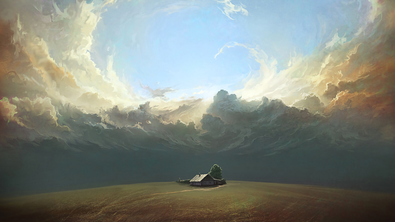 Chaussures de Sport Nike Blanches et Noires Sur le Sable Brun Sous le Ciel Bleu et Les Nuages Blancs Pendant. Wallpaper in 1280x720 Resolution