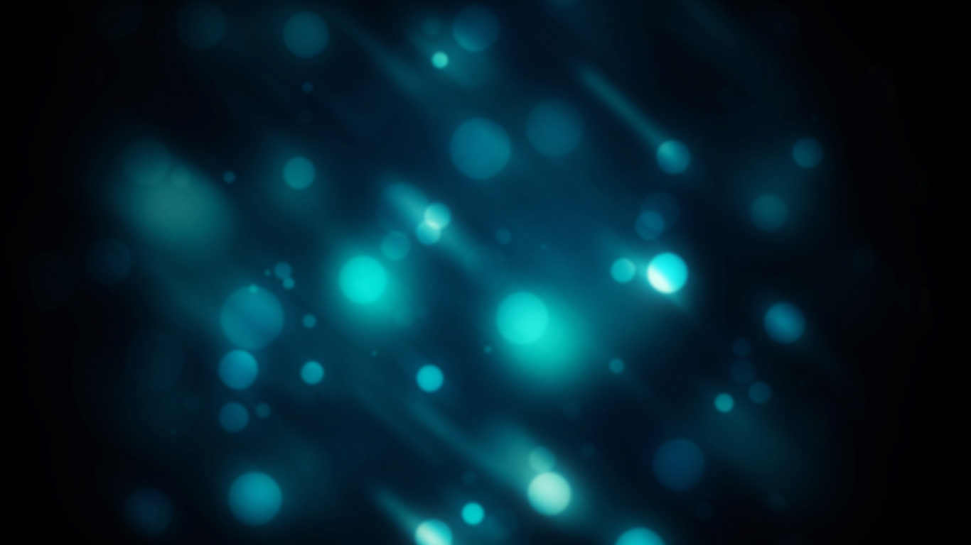 Blaues Und Weißes Licht-Bokeh. Wallpaper in 1366x768 Resolution