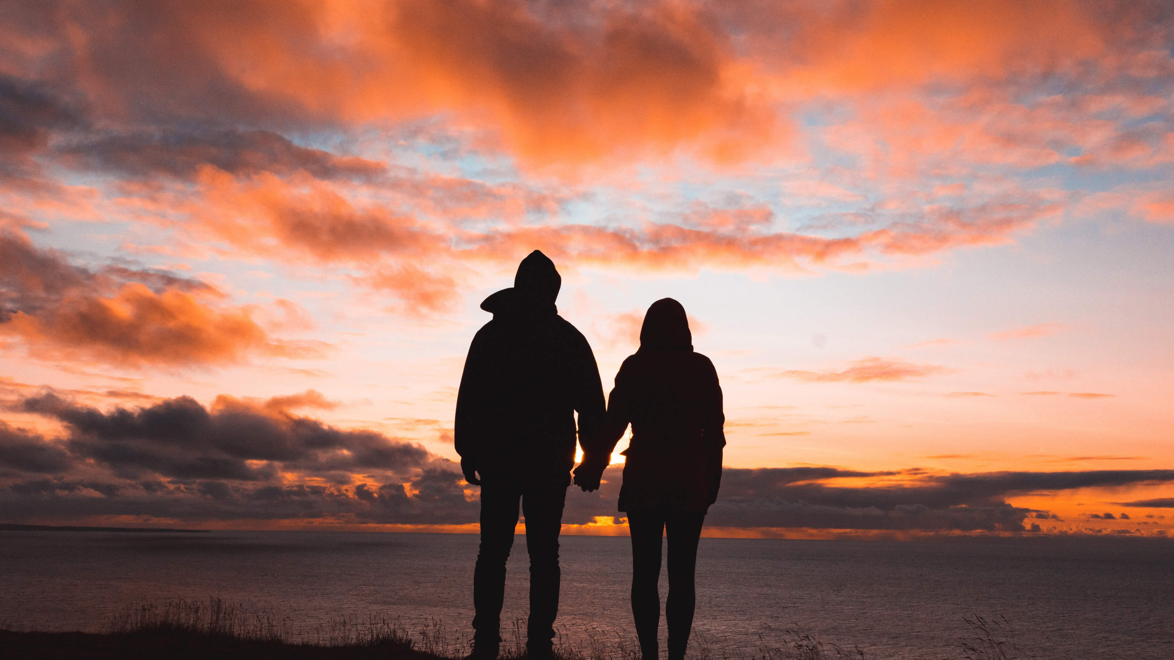 People in Nature, Sunset, Cloud, Horizon, Sunrise. Wallpaper in 3840x2160 Resolution