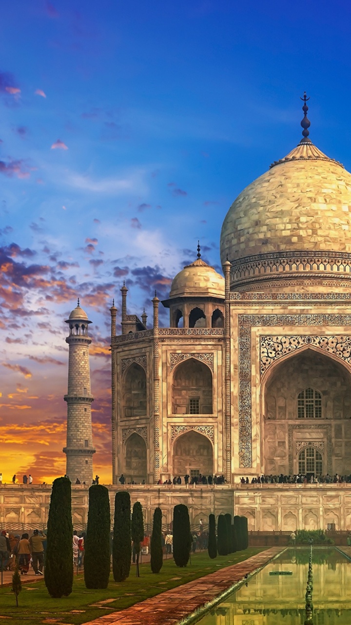 泰姬陵, 纪念碑, 里程碑, 历史站, 世界奇观 壁纸 720x1280 允许