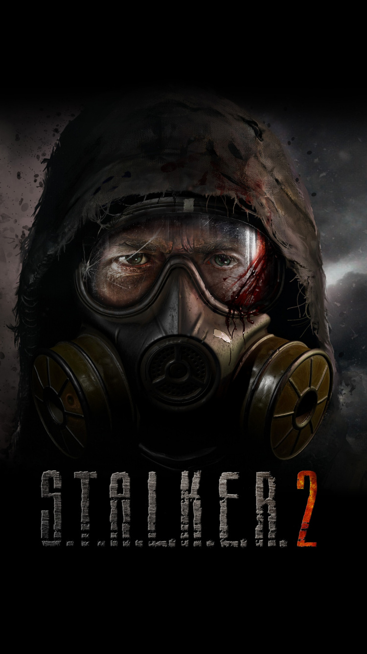Stalker, Masque à Gaz, Obscurité, Affiche, Sciences. Wallpaper in 750x1334 Resolution