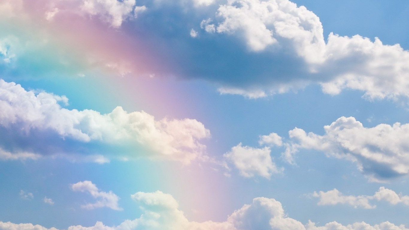 Nubes Blancas y Cielo Azul Durante el Día. Wallpaper in 1366x768 Resolution