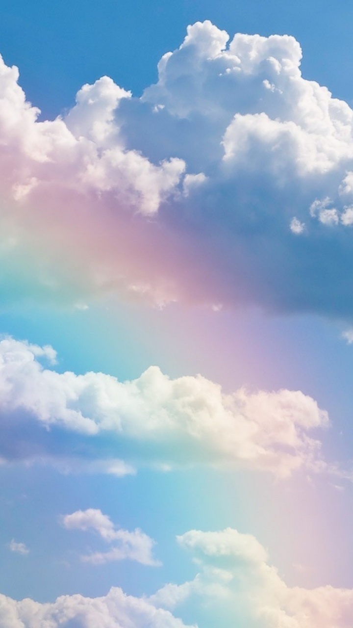 Nuages Blancs et Ciel Bleu Pendant la Journée. Wallpaper in 720x1280 Resolution