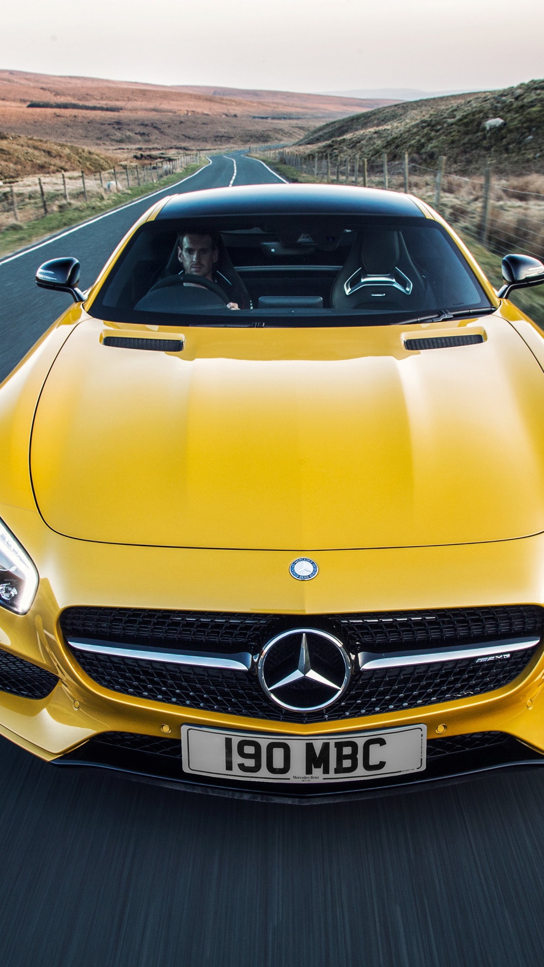 Brown Mercedes Benz Car on Road During Daytime. Wallpaper in 1080x1920 Resolution