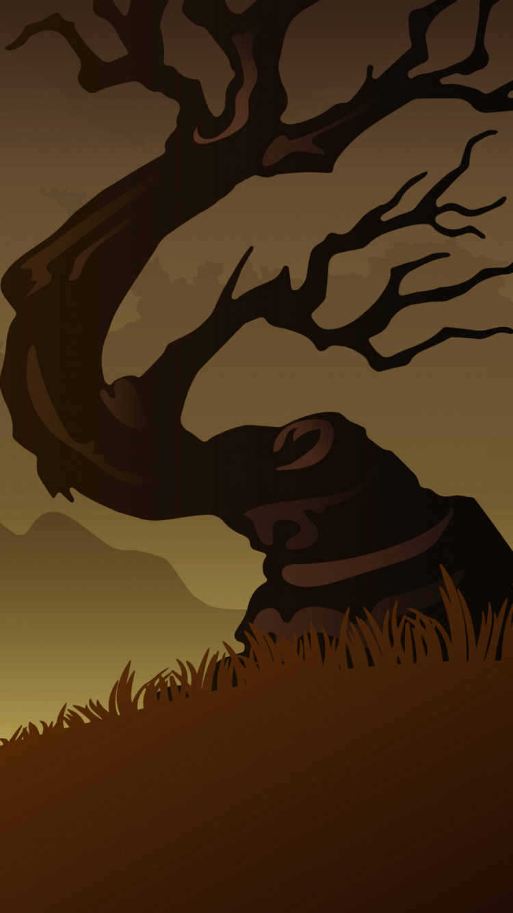 Halloween-Karte, Grußkarte, Illustration, Geste, Kunst. Wallpaper in 750x1334 Resolution