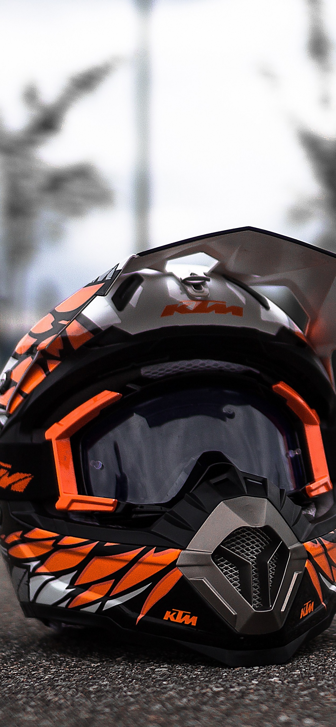 Motorradhelm, Motorrad, Ktm, Helm, Motorradfahren. Wallpaper in 1125x2436 Resolution