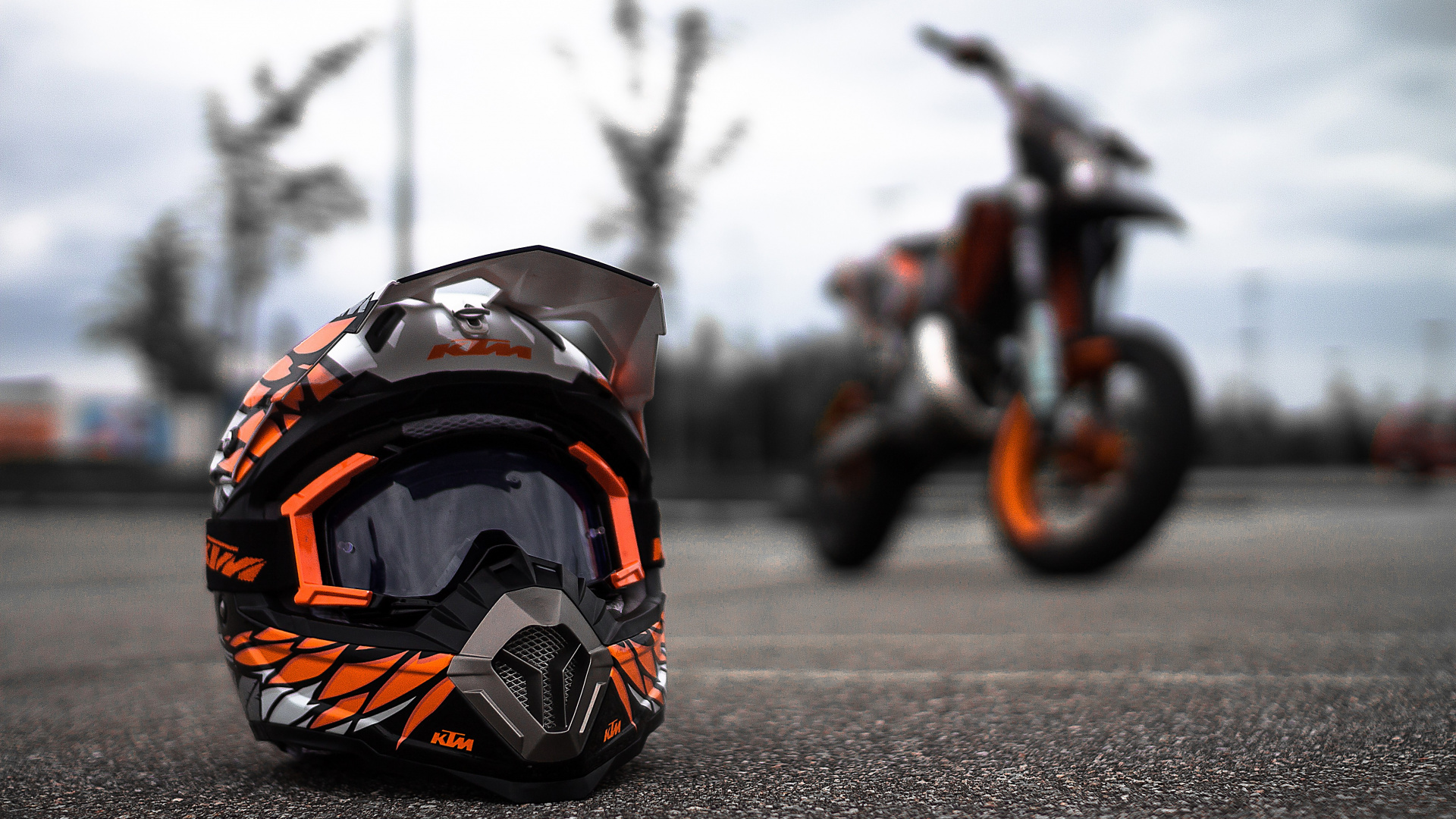 Motorradhelm, Motorrad, Ktm, Helm, Motorradfahren. Wallpaper in 1920x1080 Resolution