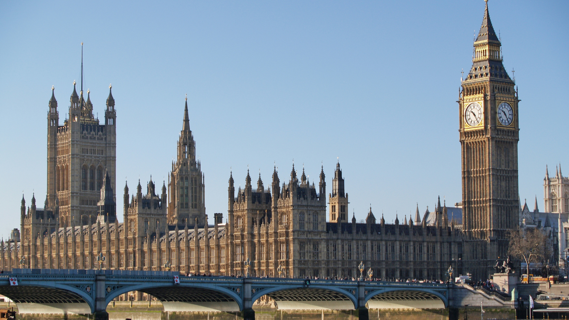 Big Ben Under Blue Sky During Daytime. Wallpaper in 1920x1080 Resolution