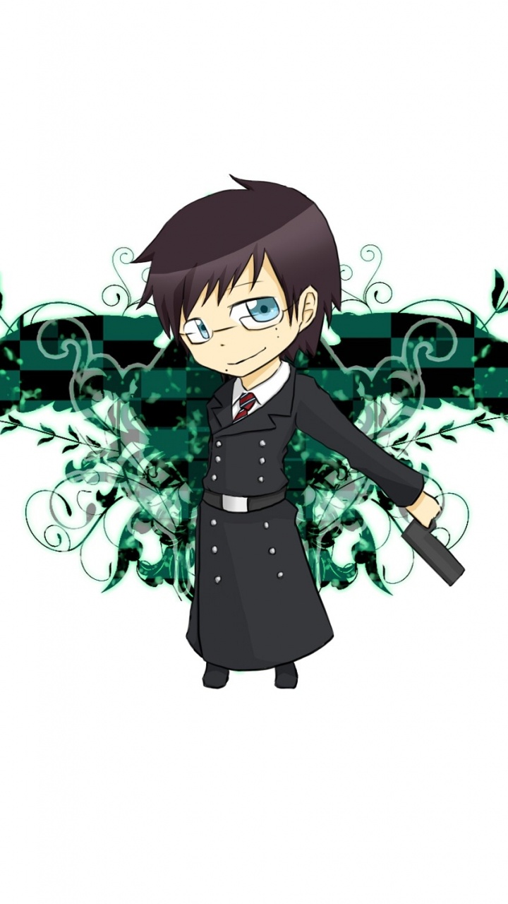 Fille en Robe Bleue Avec Illustration D'ailes. Wallpaper in 720x1280 Resolution