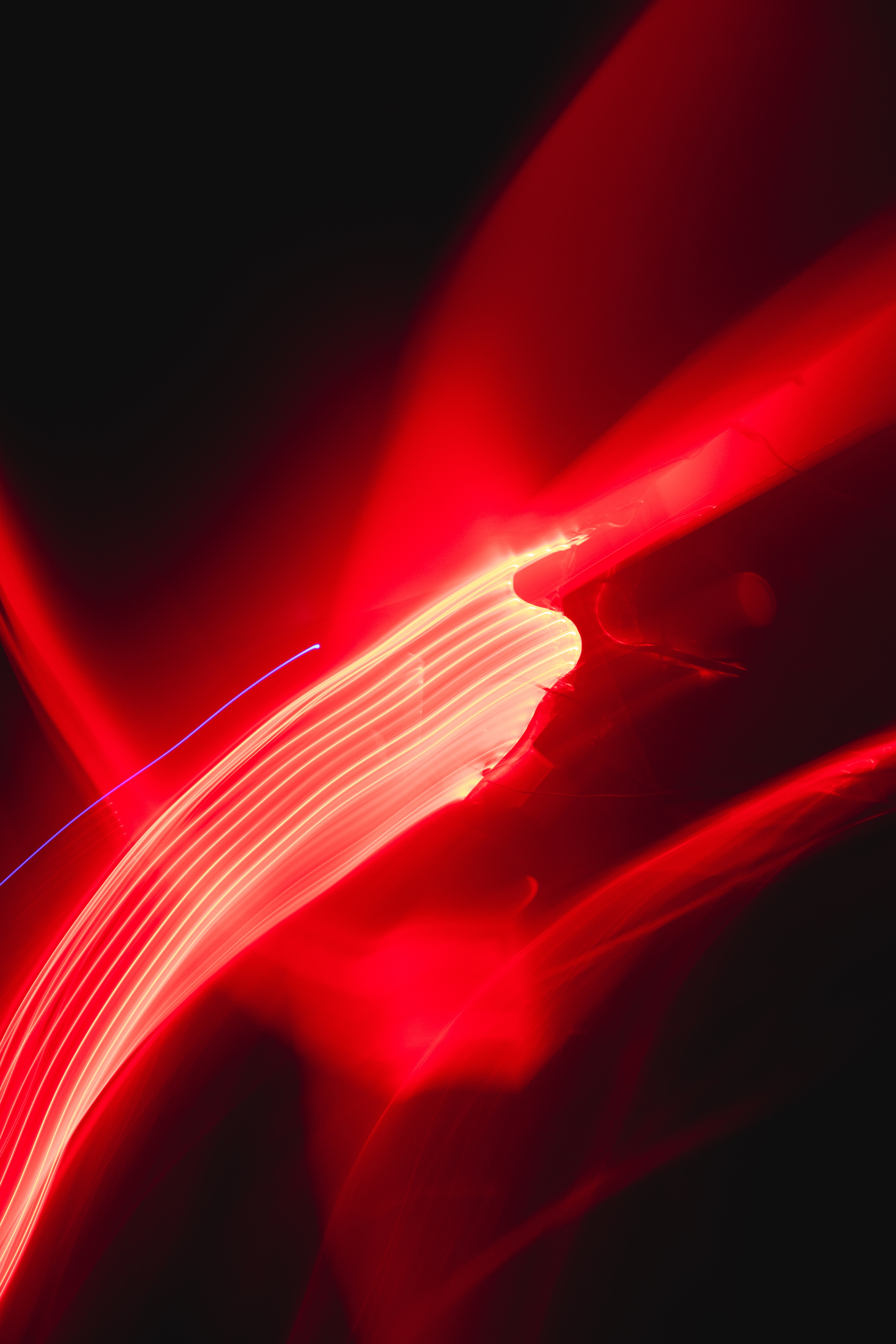 Wallpaper Red and White Light Streaks, Background - Download Free Image