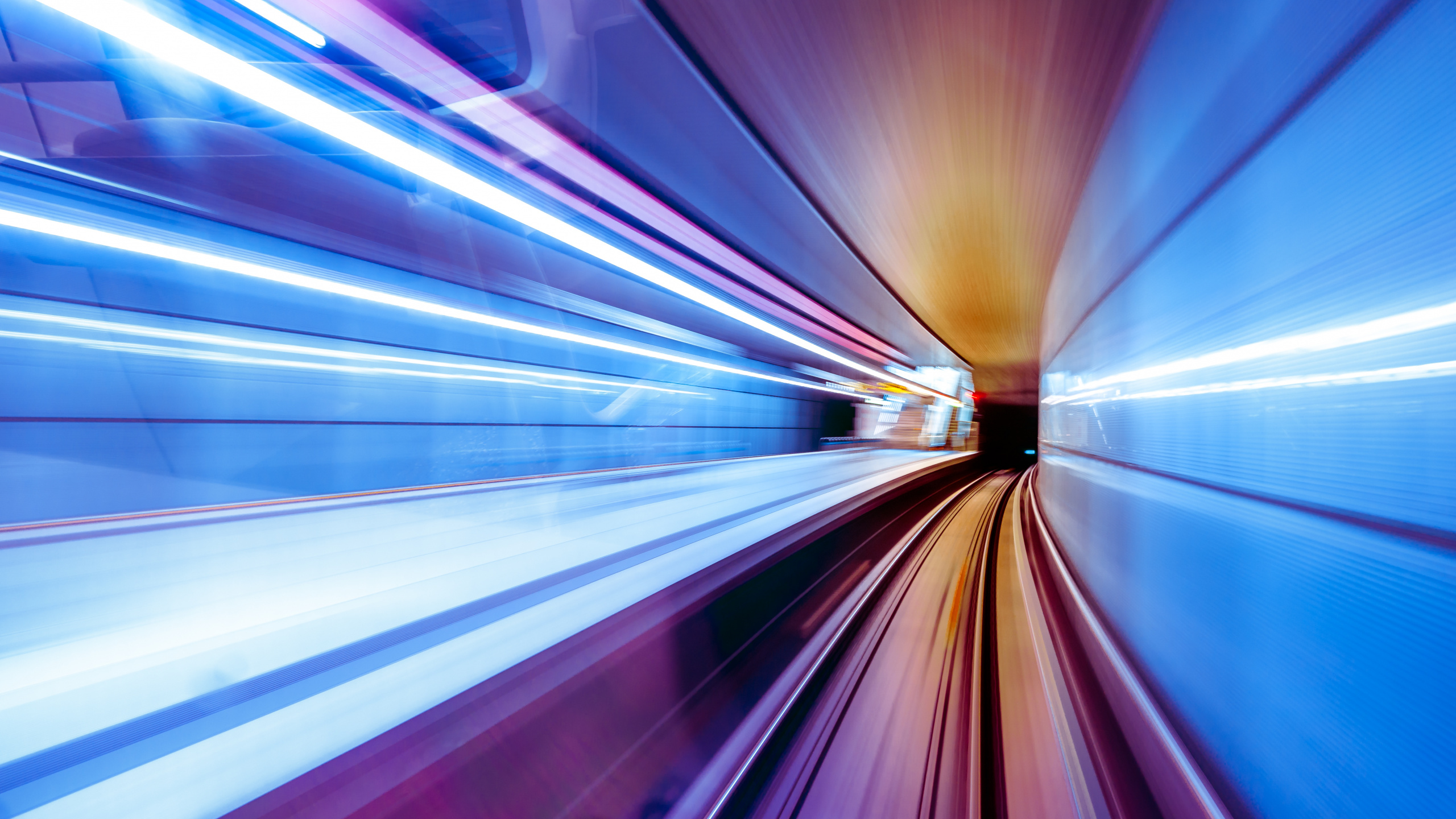 Rayas de Luz Azul y Blanca. Wallpaper in 2560x1440 Resolution