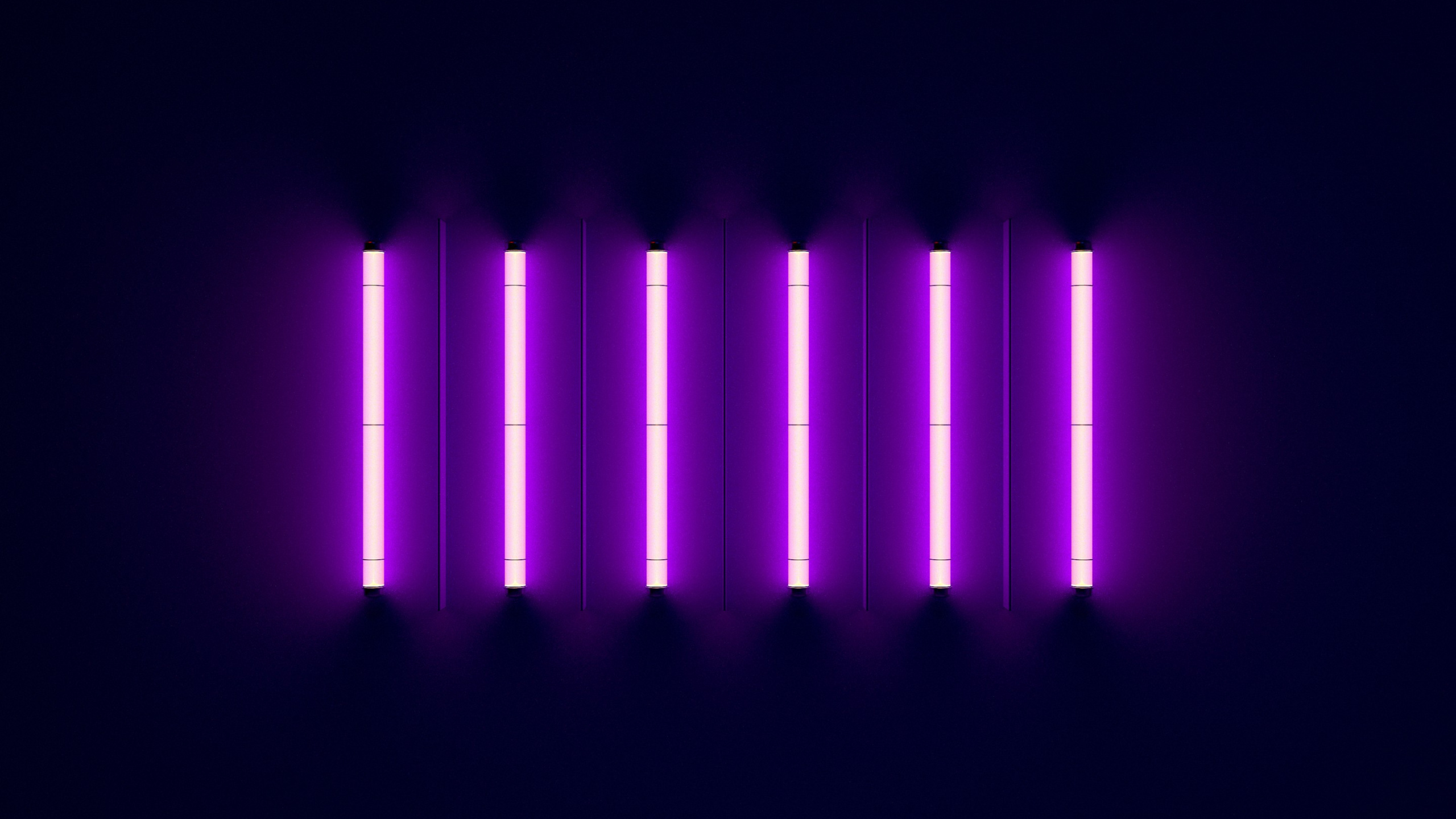 Purple Lights on Dark Room. Wallpaper in 2560x1440 Resolution