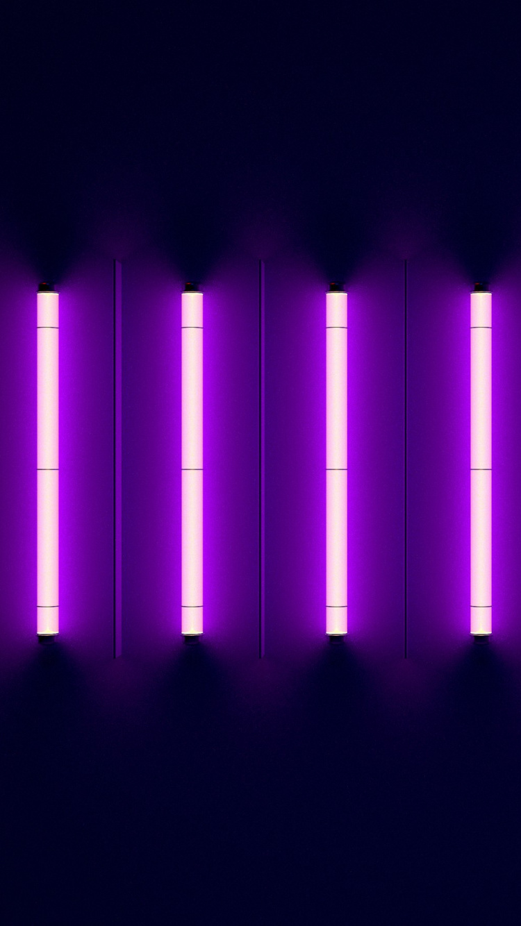 Purple Lights on Dark Room. Wallpaper in 750x1334 Resolution