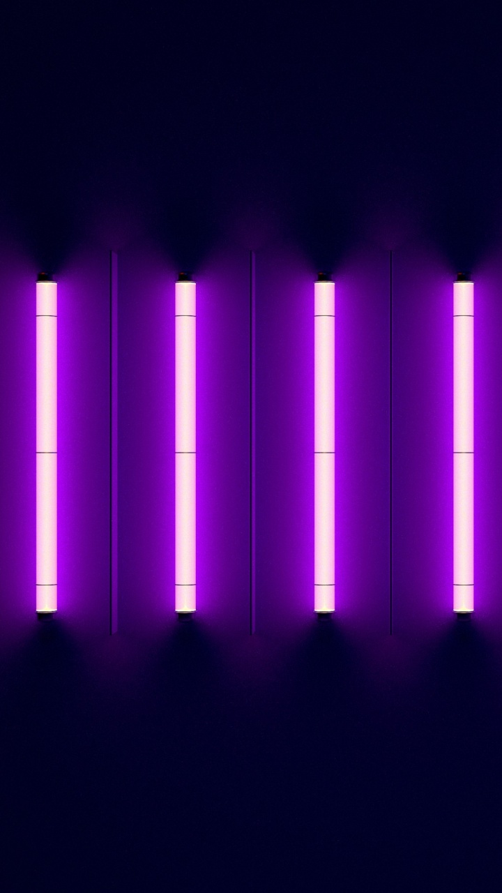Luces Púrpuras en la Habitación Oscura. Wallpaper in 720x1280 Resolution