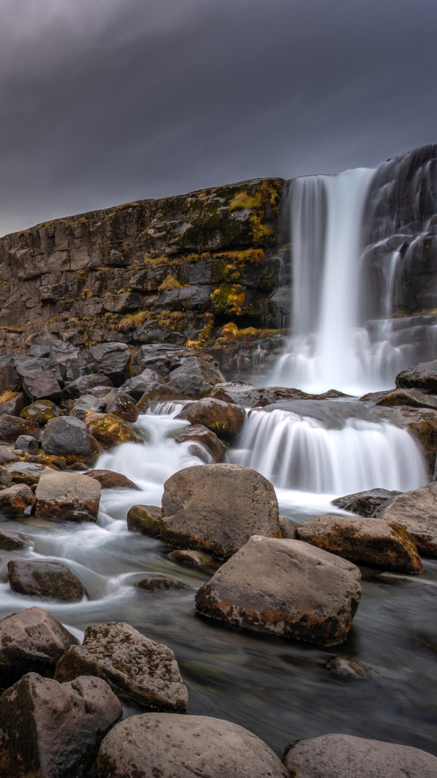 Cascada, Agua, Los Recursos de Agua, Ambiente, Naturaleza. Wallpaper in 1440x2560 Resolution