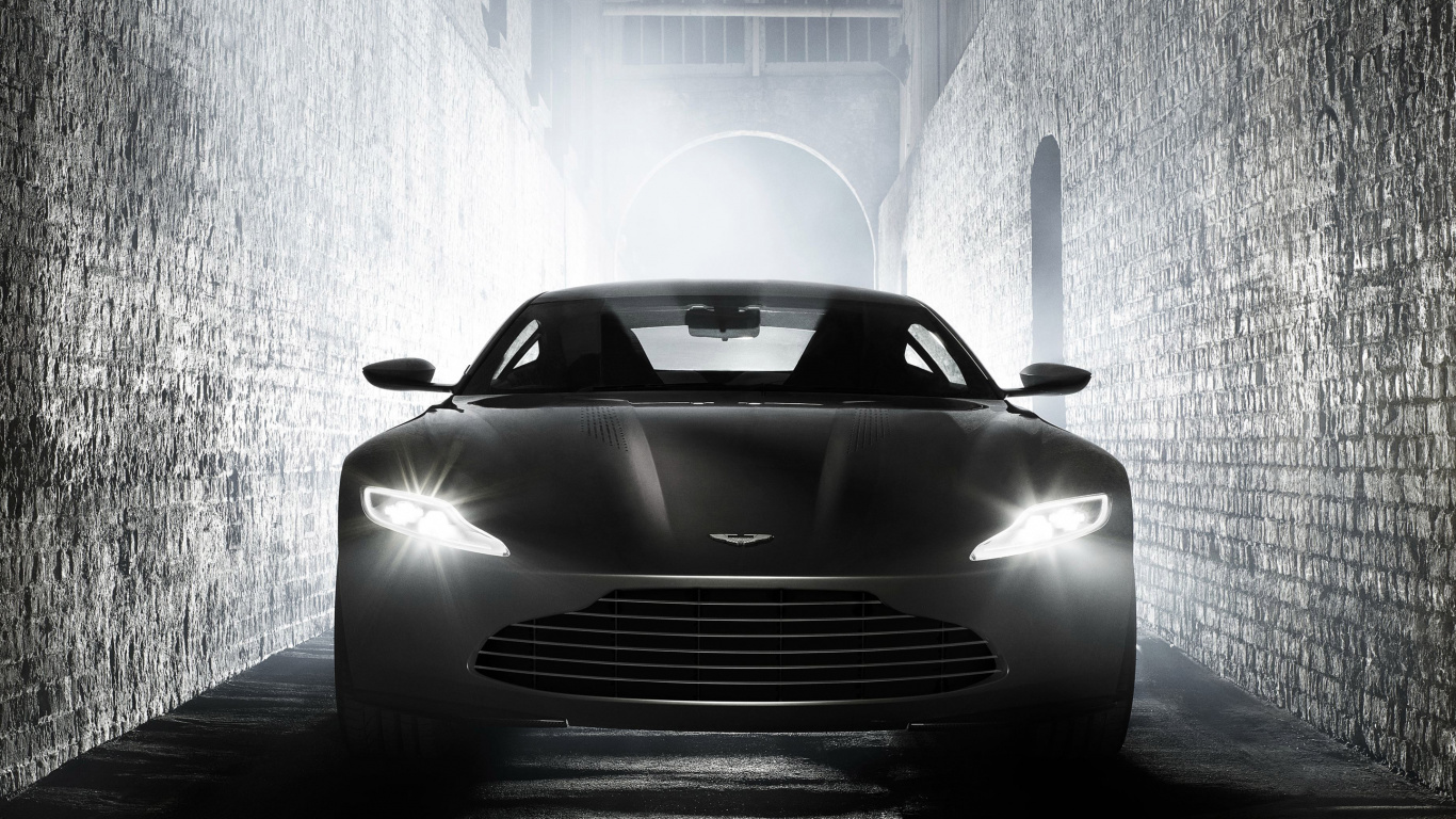 Porsche 911 Negro Estacionado en Una Habitación. Wallpaper in 1366x768 Resolution