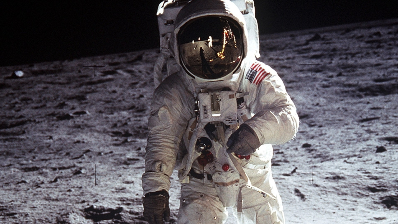 阿波罗11号, 美国宇航局, 月亮, 宇航员, 空间 壁纸 1280x720 允许