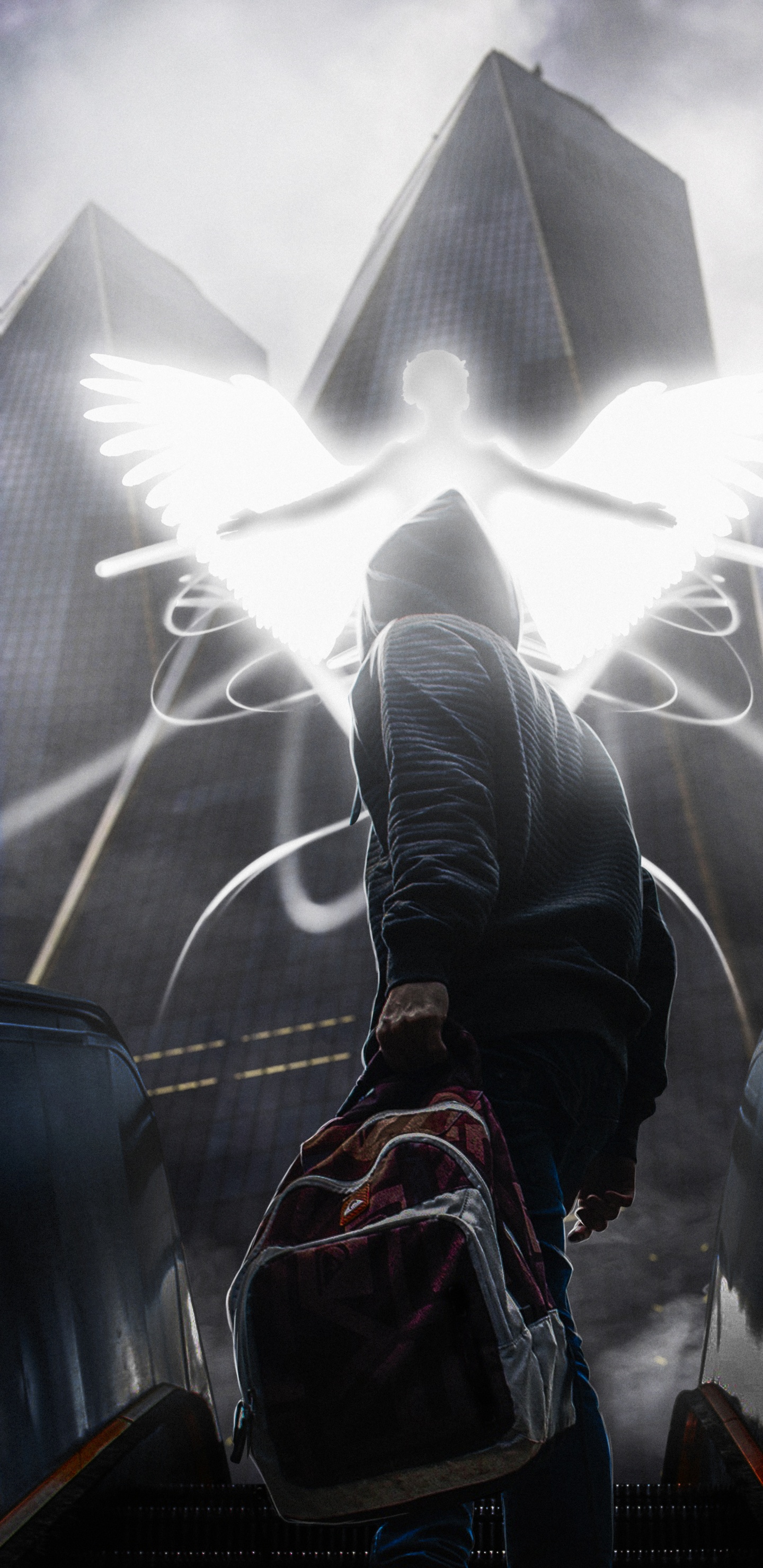 Parabrisas, Arte, Ilustración, Retroiluminación, Ala. Wallpaper in 1440x2960 Resolution