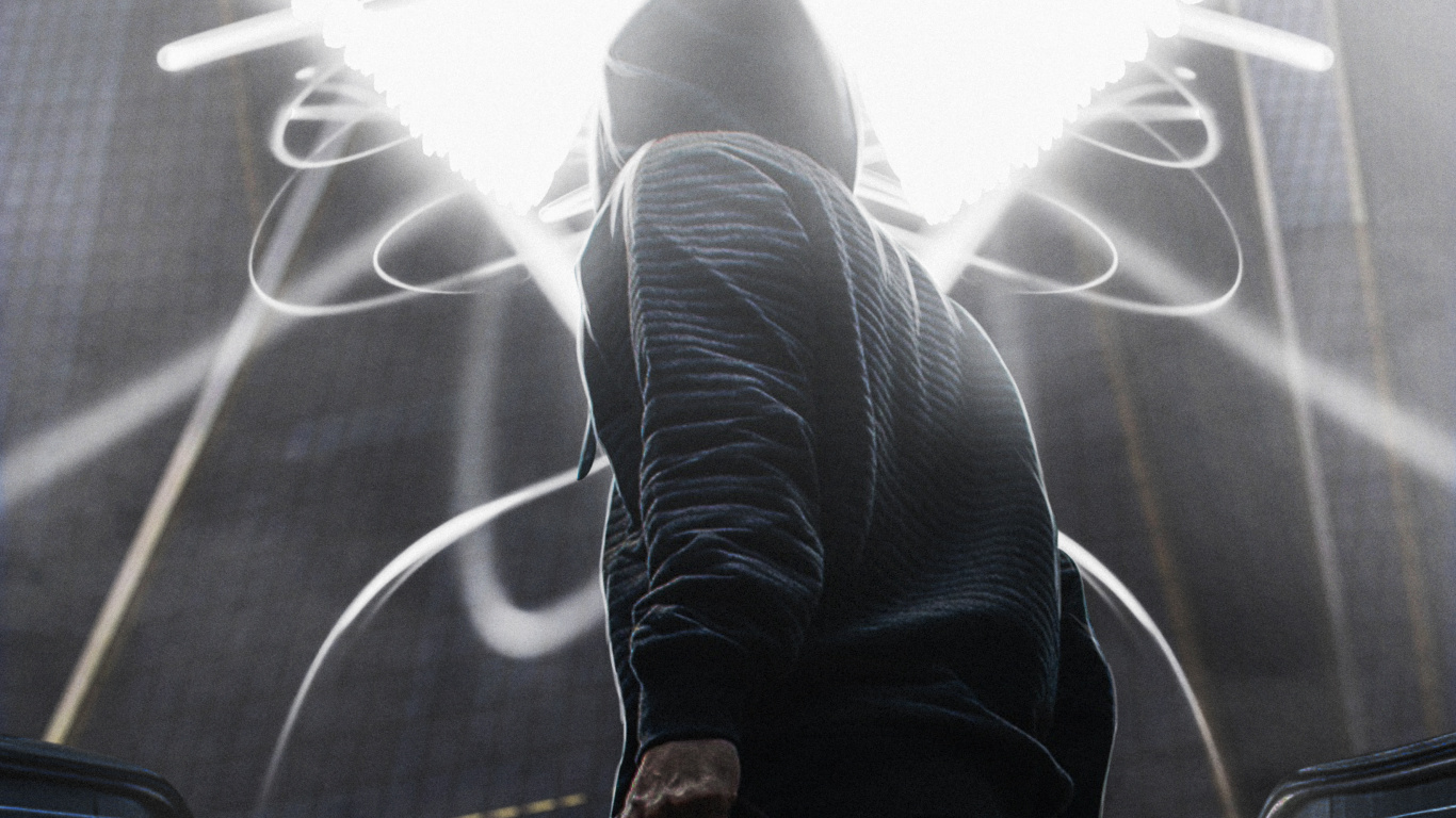 Windshield, Art, Darkness, Illustration, Backlighting. Wallpaper in 1366x768 Resolution