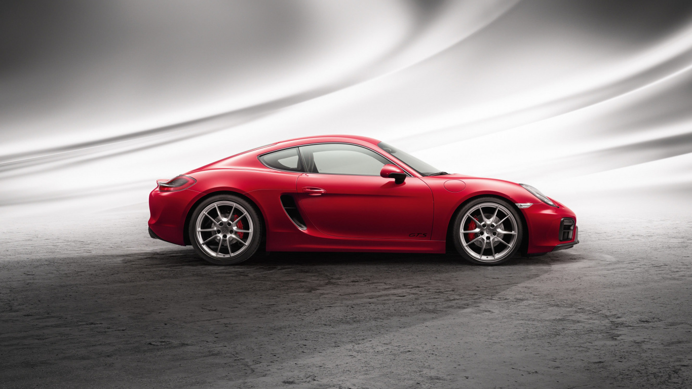 Red Ferrari 458 Italia on Gray Asphalt Road. Wallpaper in 1366x768 Resolution