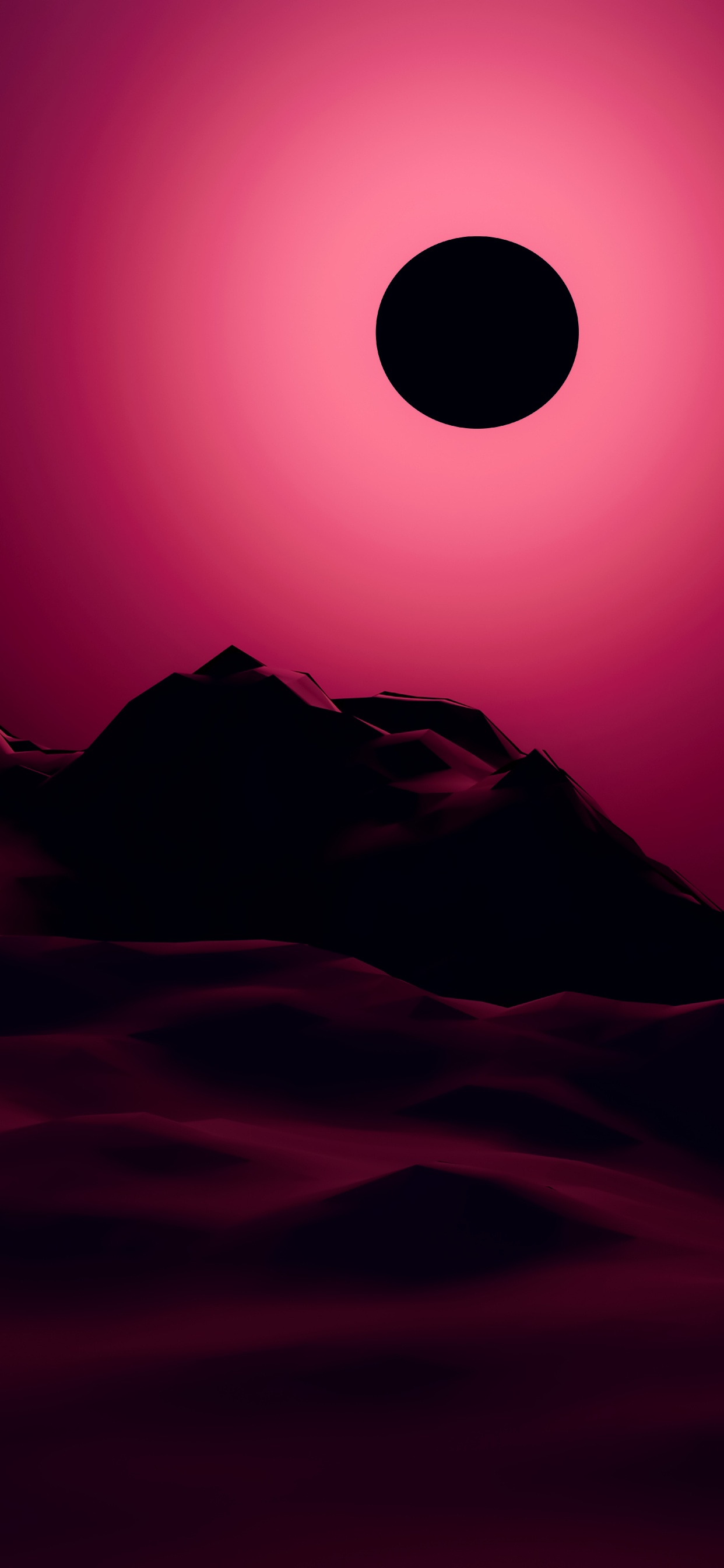 Afterglow, Atmosphère, Paysage Naturel, Pente, Pink. Wallpaper in 1242x2688 Resolution