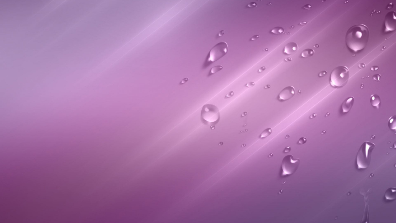 Gouttelettes D'eau Sur Une Surface Verte. Wallpaper in 1280x720 Resolution