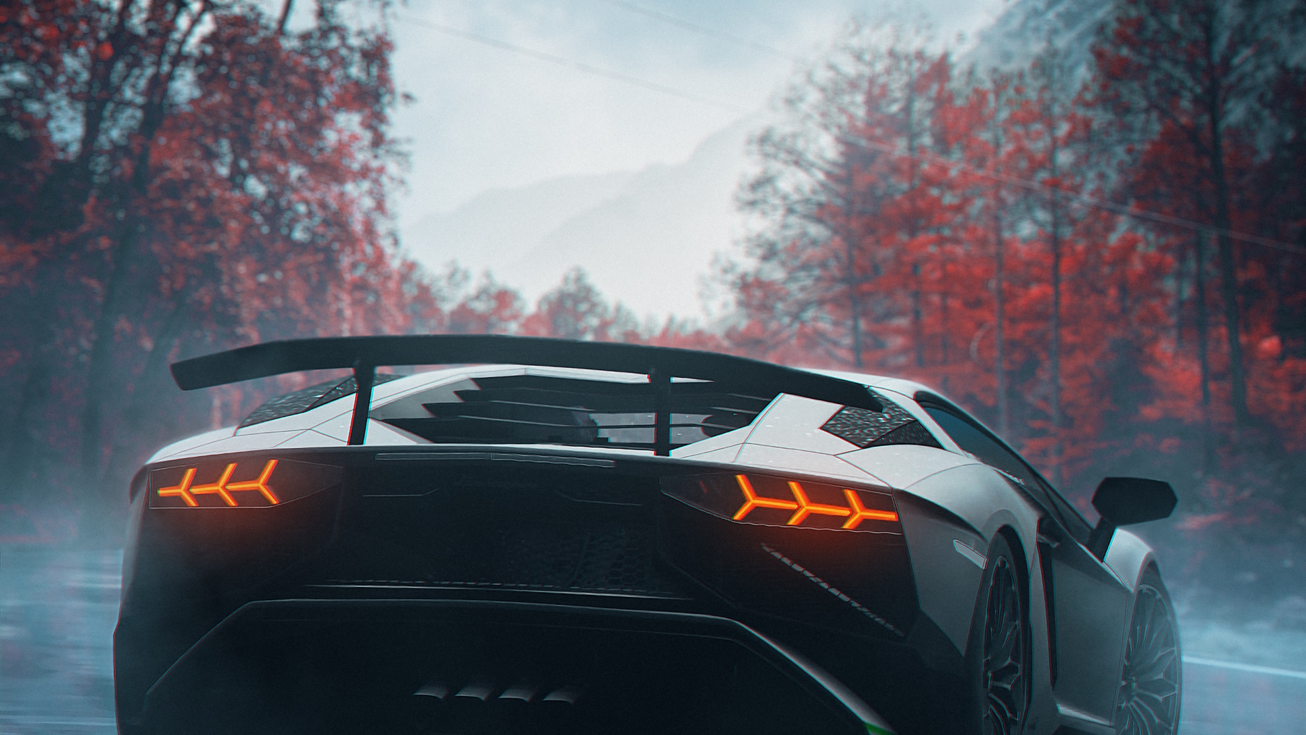 Reflexion, Lamborghini Aventador, Lamborghini, Sportwagen, Car. Wallpaper in 2560x1440 Resolution