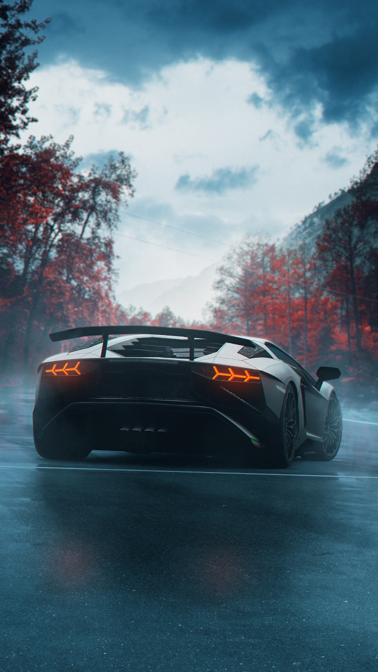 Réflexion, Lamborghini Aventador, Lamborghini, Voiture de Luxe, Lamborghini Murcilago. Wallpaper in 750x1334 Resolution