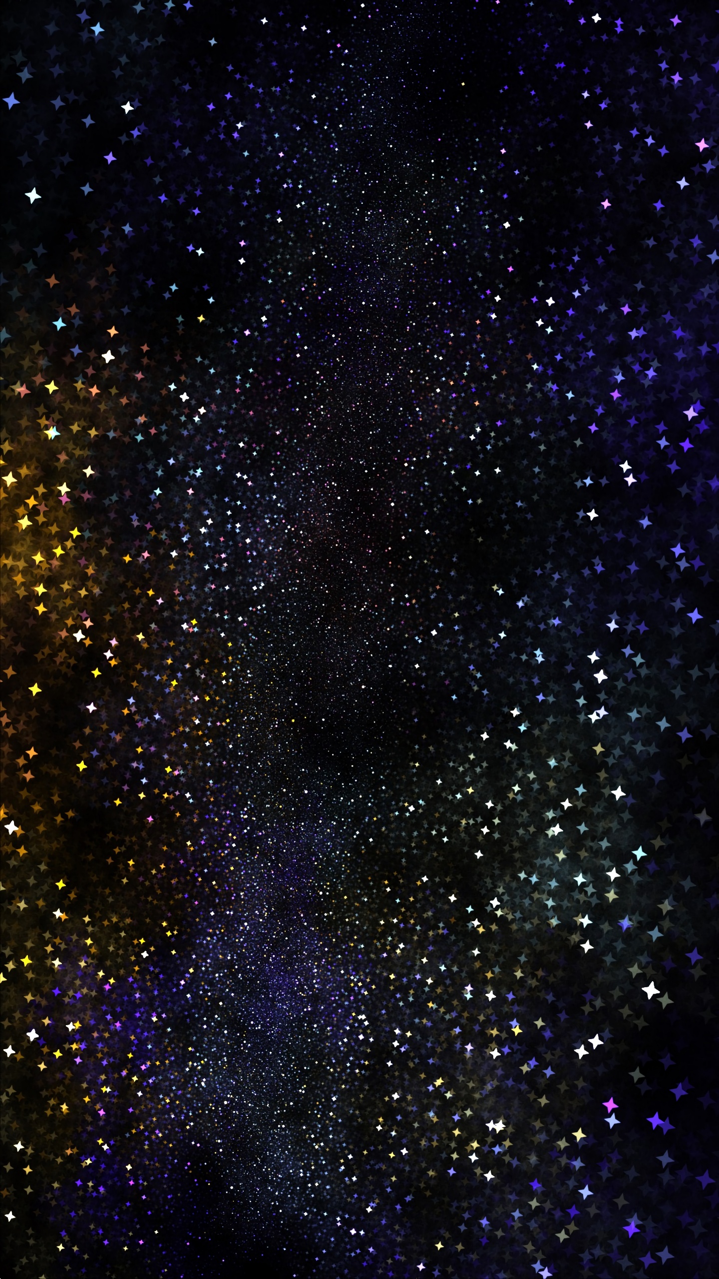 Ciel Étoilé Au-dessus de la Nuit Étoilée. Wallpaper in 1440x2560 Resolution