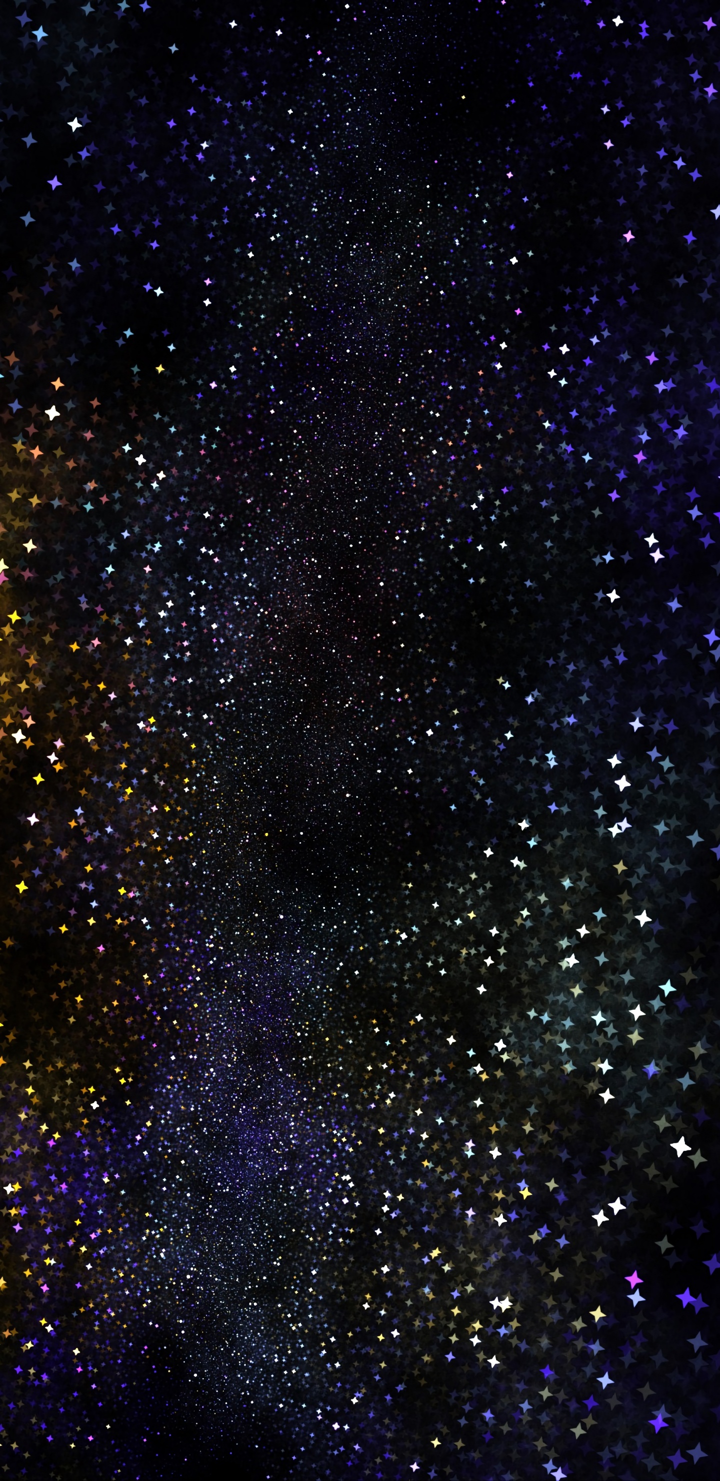 Starry Night Sky Over Starry Night. Wallpaper in 1440x2960 Resolution