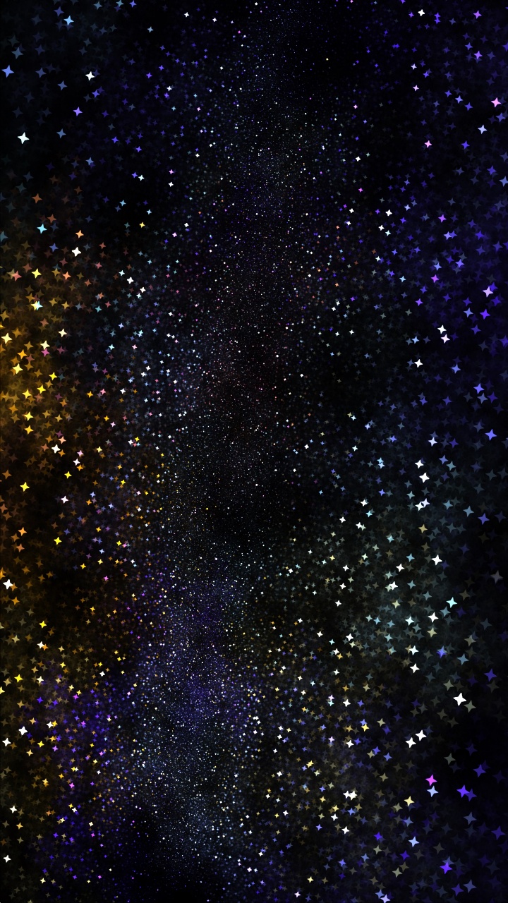 Starry Night Sky Over Starry Night. Wallpaper in 720x1280 Resolution