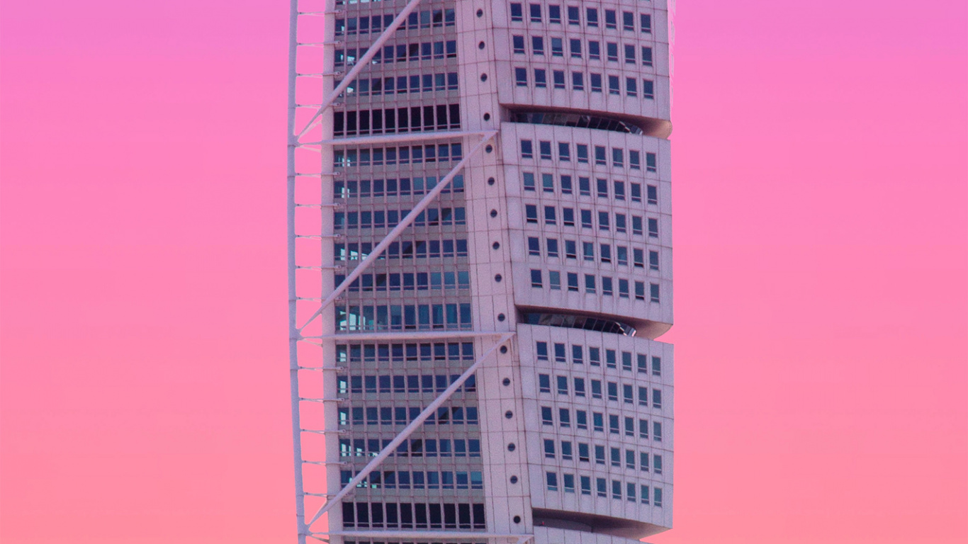Scaniaparken, Bâtiment, Gratte-ciel, Purple, Rectangle. Wallpaper in 1366x768 Resolution