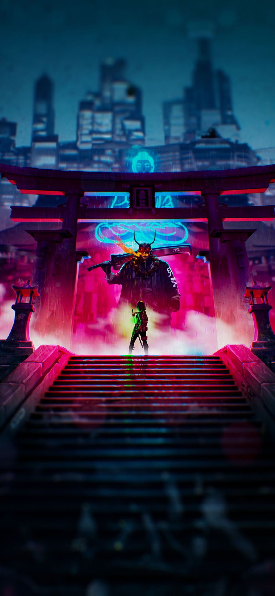 Building, Purple, World, Entertainment, Pink. Wallpaper in 1125x2436 Resolution