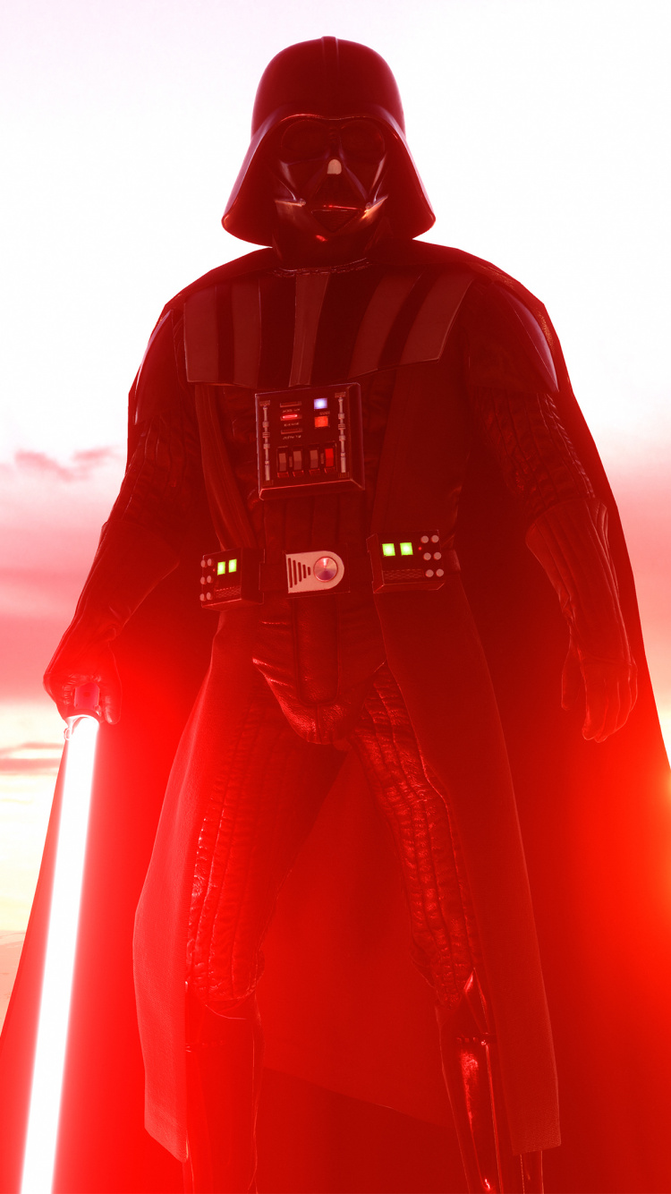 Darth Vader, Star Wars Battlefront Ii, Star Wars, Red, Outerwear. Wallpaper in 750x1334 Resolution