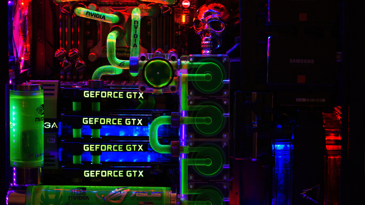 Blue Red and Green Neon Light Signage. Wallpaper in 1280x720 Resolution