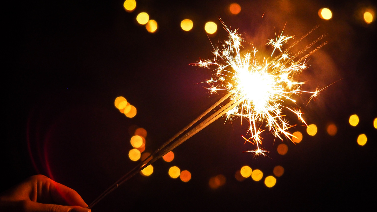 Night, Firecracker, Sparkler, Party Supply, Diwali Crackers. Wallpaper in 1280x720 Resolution