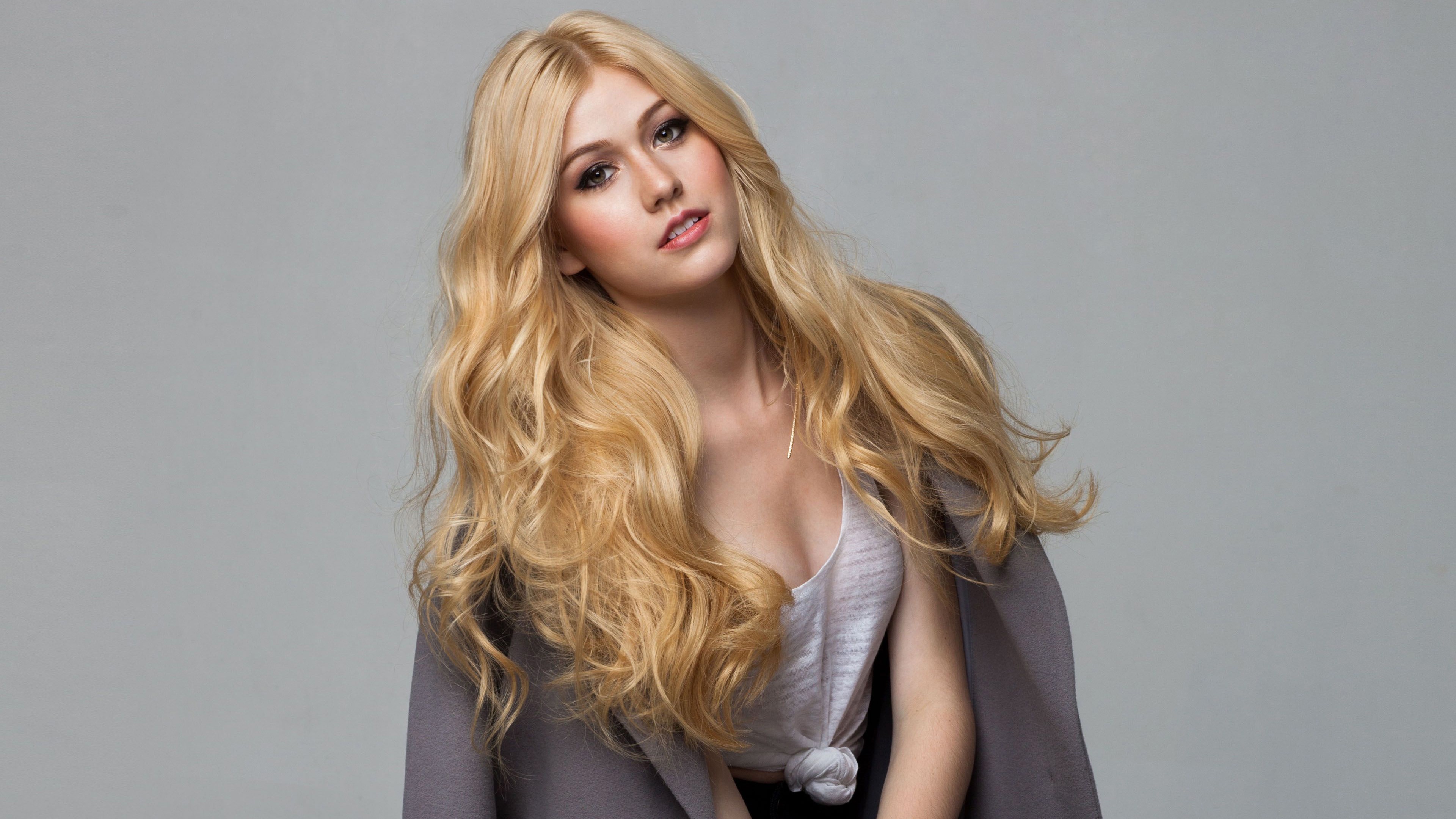 Katherine McNamara, Cou, Manche, Cil, Ceinture. Wallpaper in 3840x2160 Resolution