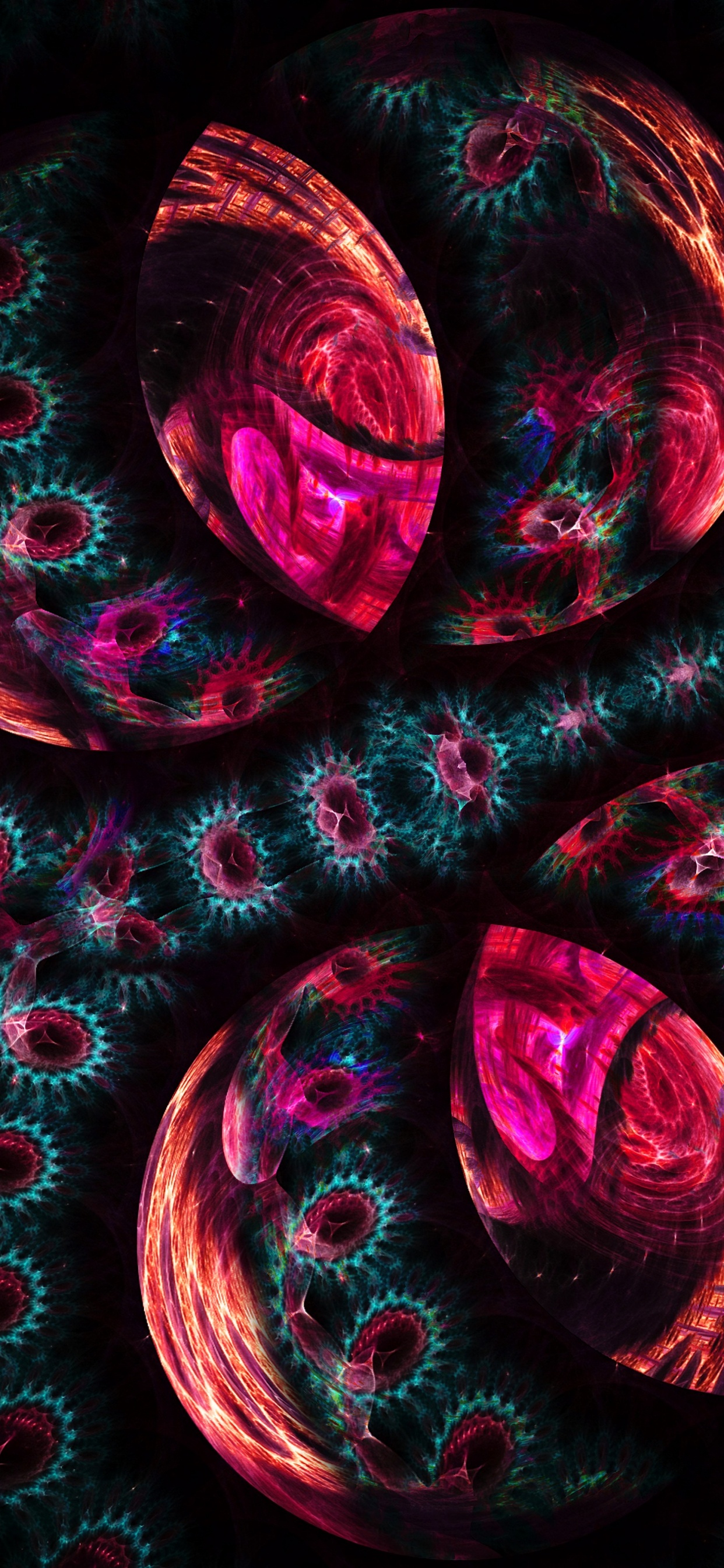 Peinture Abstraite Rouge et Noire. Wallpaper in 1242x2688 Resolution