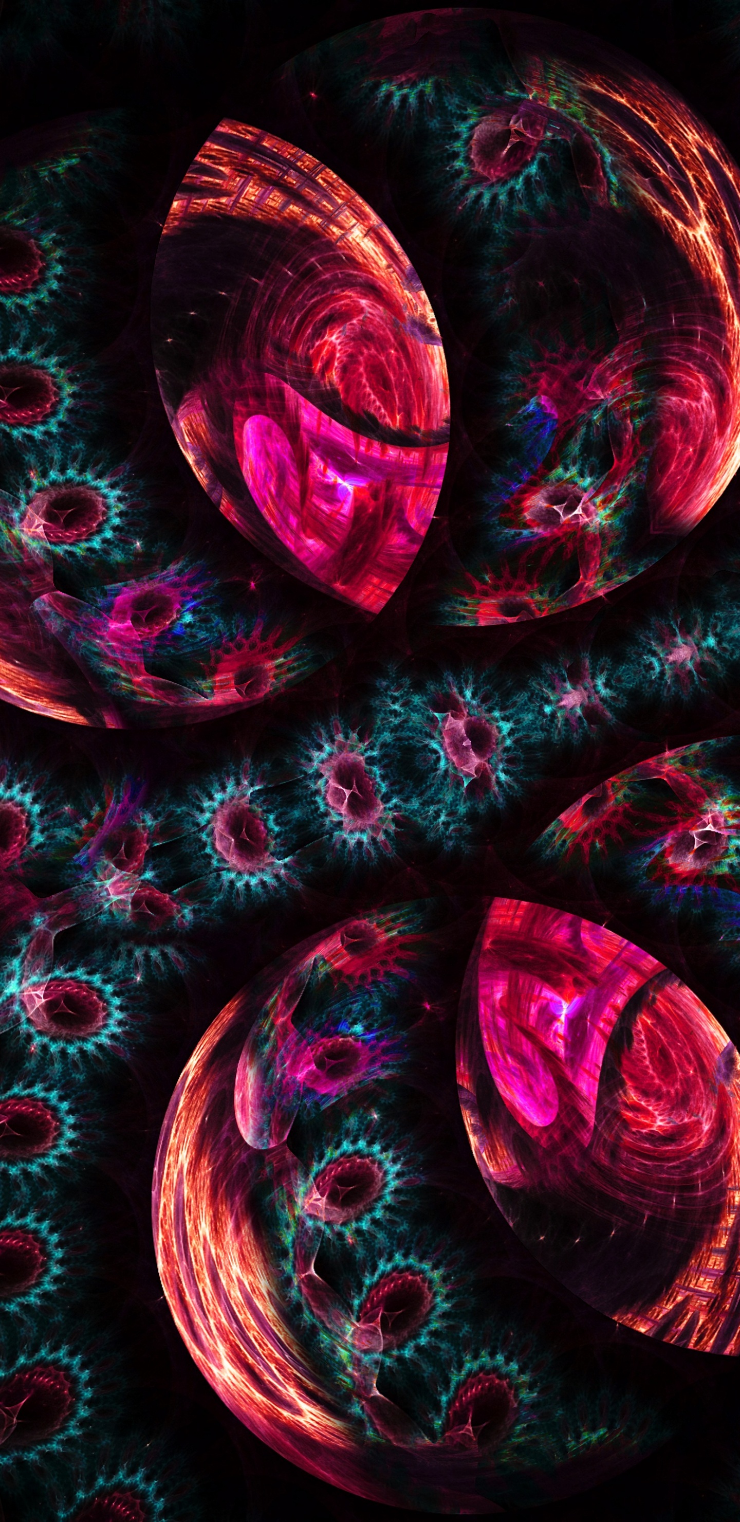 Peinture Abstraite Rouge et Noire. Wallpaper in 1440x2960 Resolution