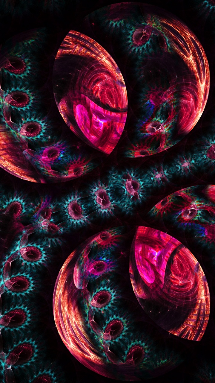 Red and Black Abstract Painting. Wallpaper in 720x1280 Resolution