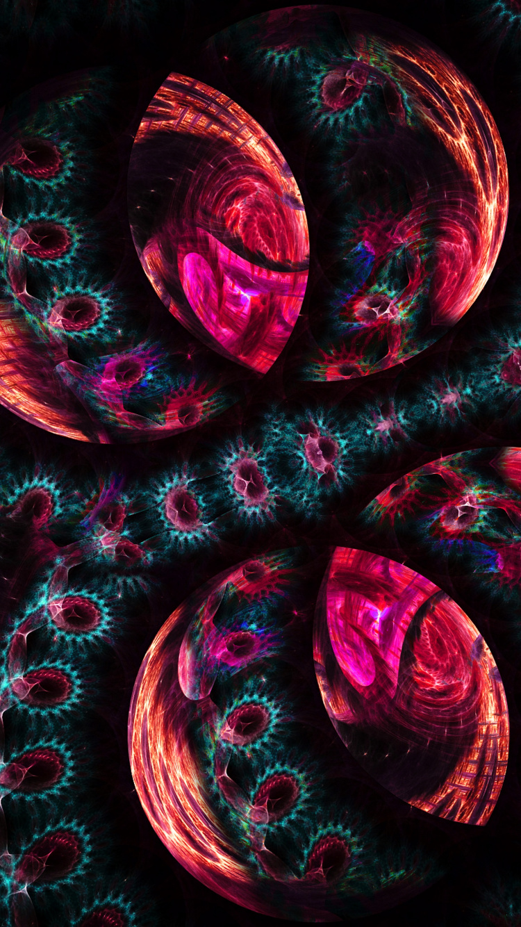 Red and Black Abstract Painting. Wallpaper in 750x1334 Resolution