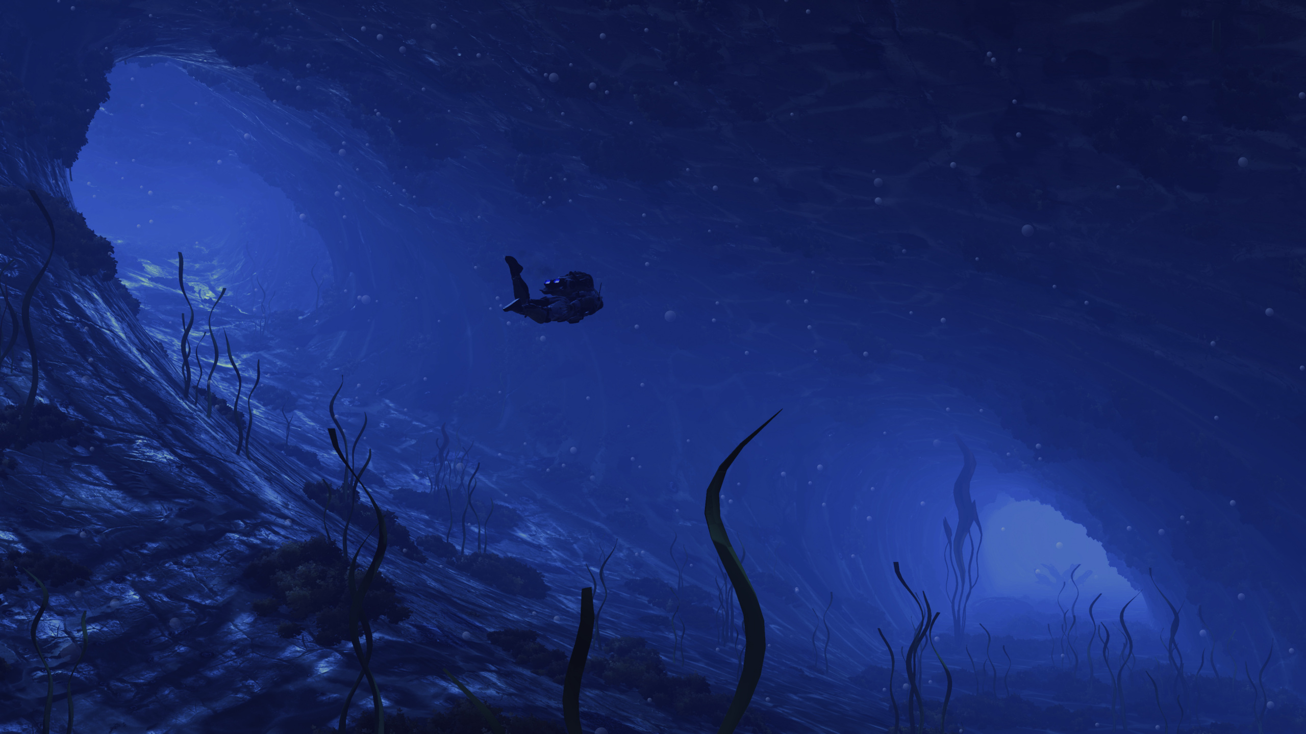 No Mans Sky, Blue, Water, Atmosphere, Underwater. Wallpaper in 2560x1440 Resolution