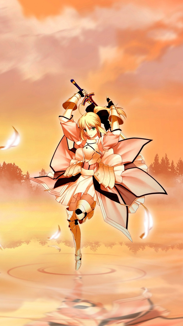 Braunhaarige Weibliche Anime-Figur. Wallpaper in 750x1334 Resolution