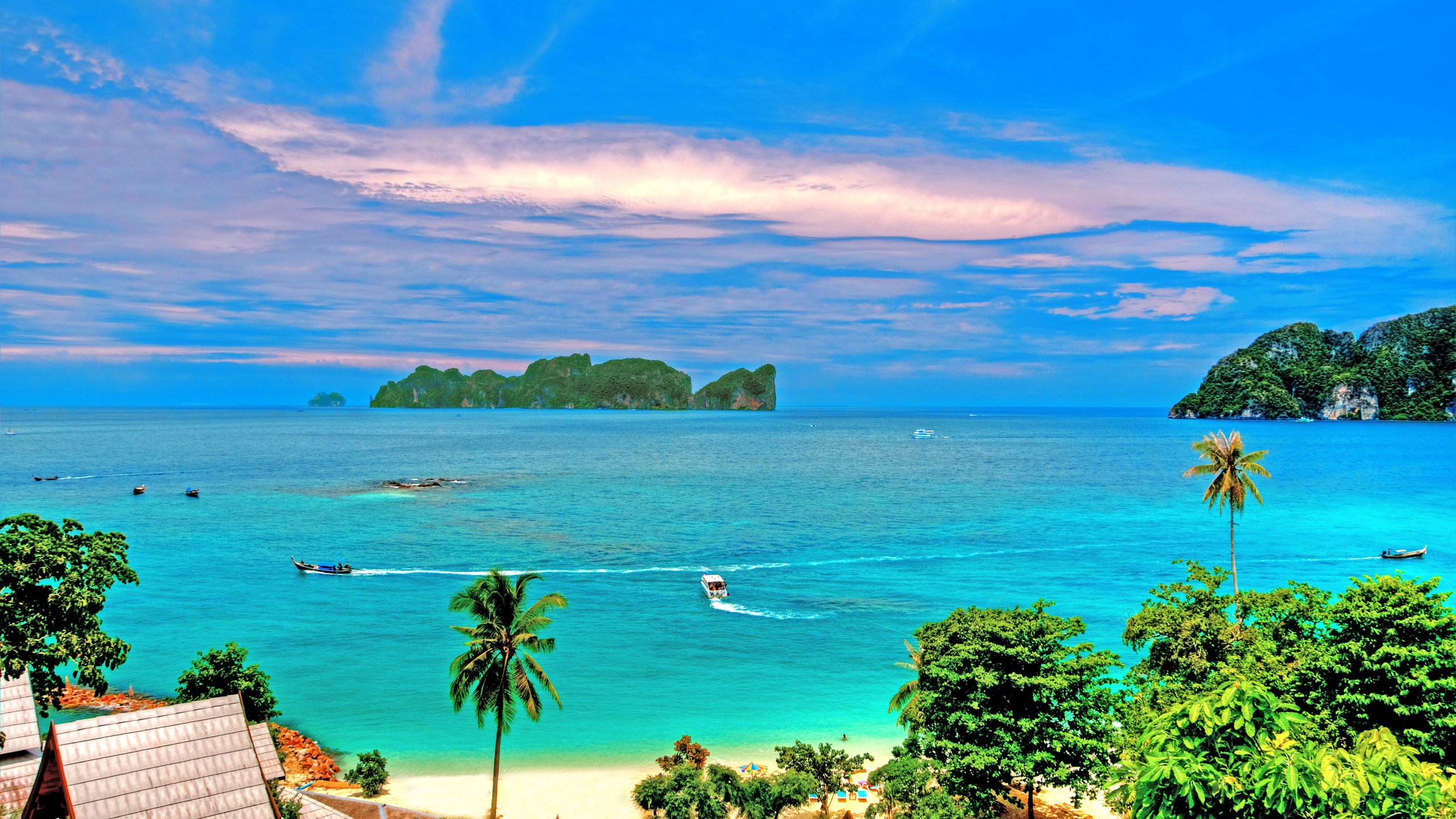 马尔代夫, 大海, 海洋, 热带地区, 海岸 壁纸 2560x1440 允许